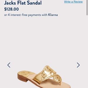 Jack Rogers, Gold, 12w